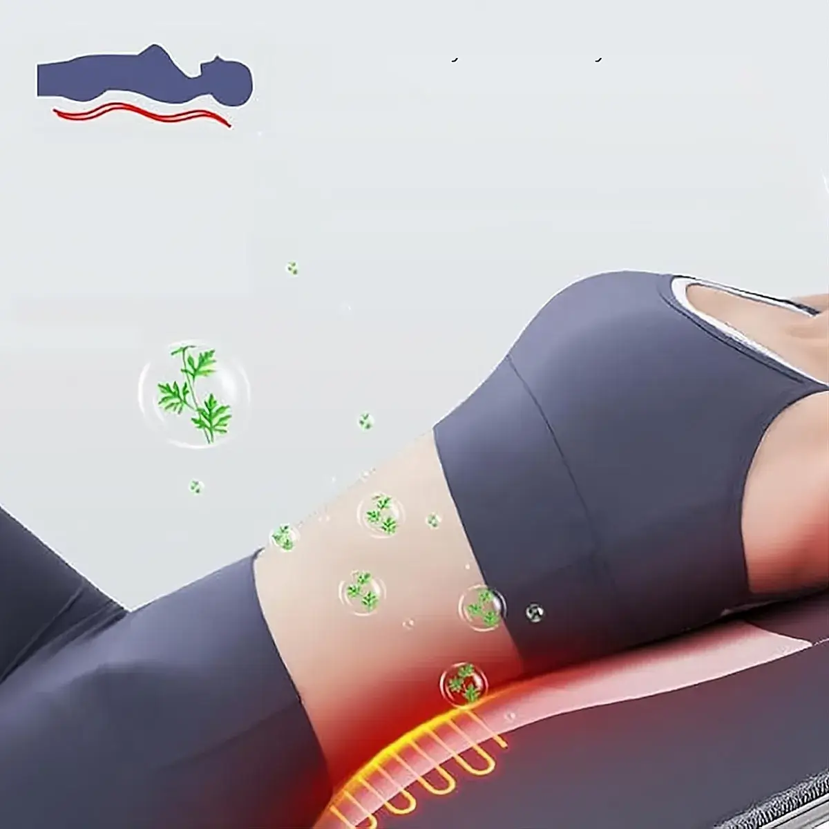 Matelas de massage électrique complet avec compression, vibration et chauffage pour relaxation optimale – Image 5