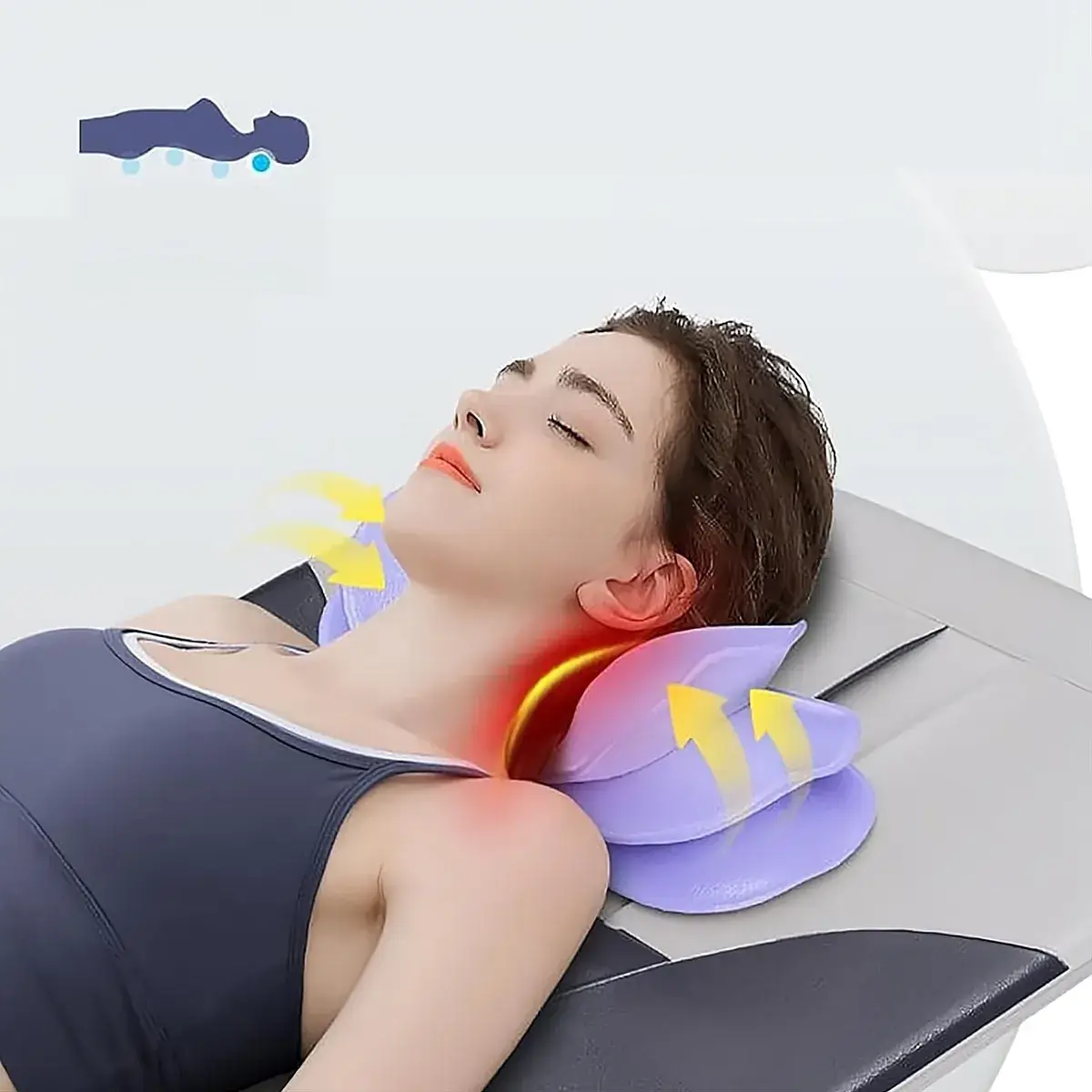 Matelas de massage électrique complet avec compression, vibration et chauffage pour relaxation optimale – Image 3