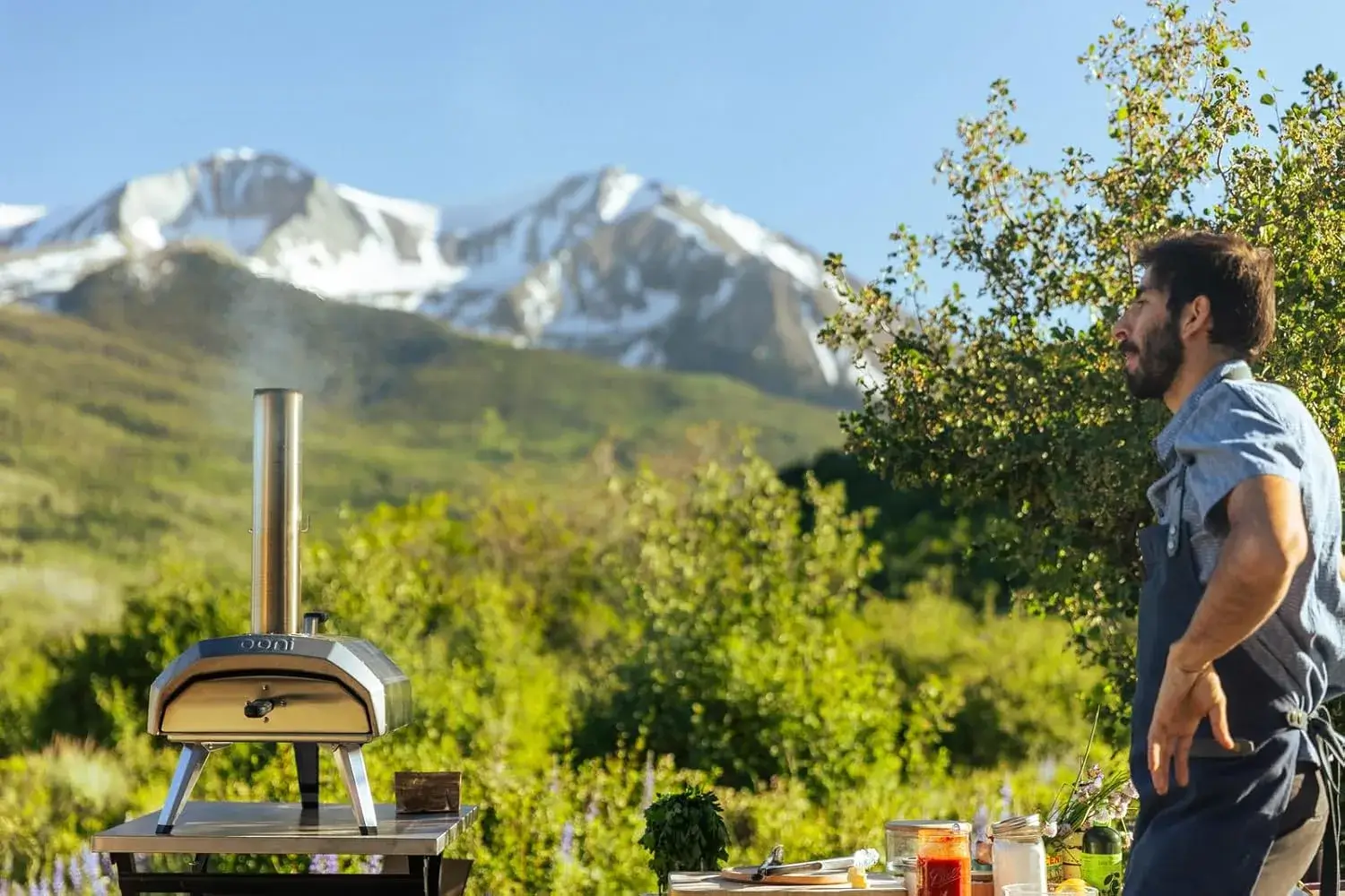 Four à pizza multi-combustible – Bois, charbon ou gaz – Saveur authentique en extérieur – Image 7