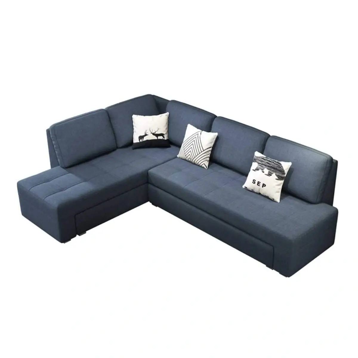 Canapé Convertible L – Design moderne avec espace de rangement – Confort et praticité pour petits espaces – Image 5