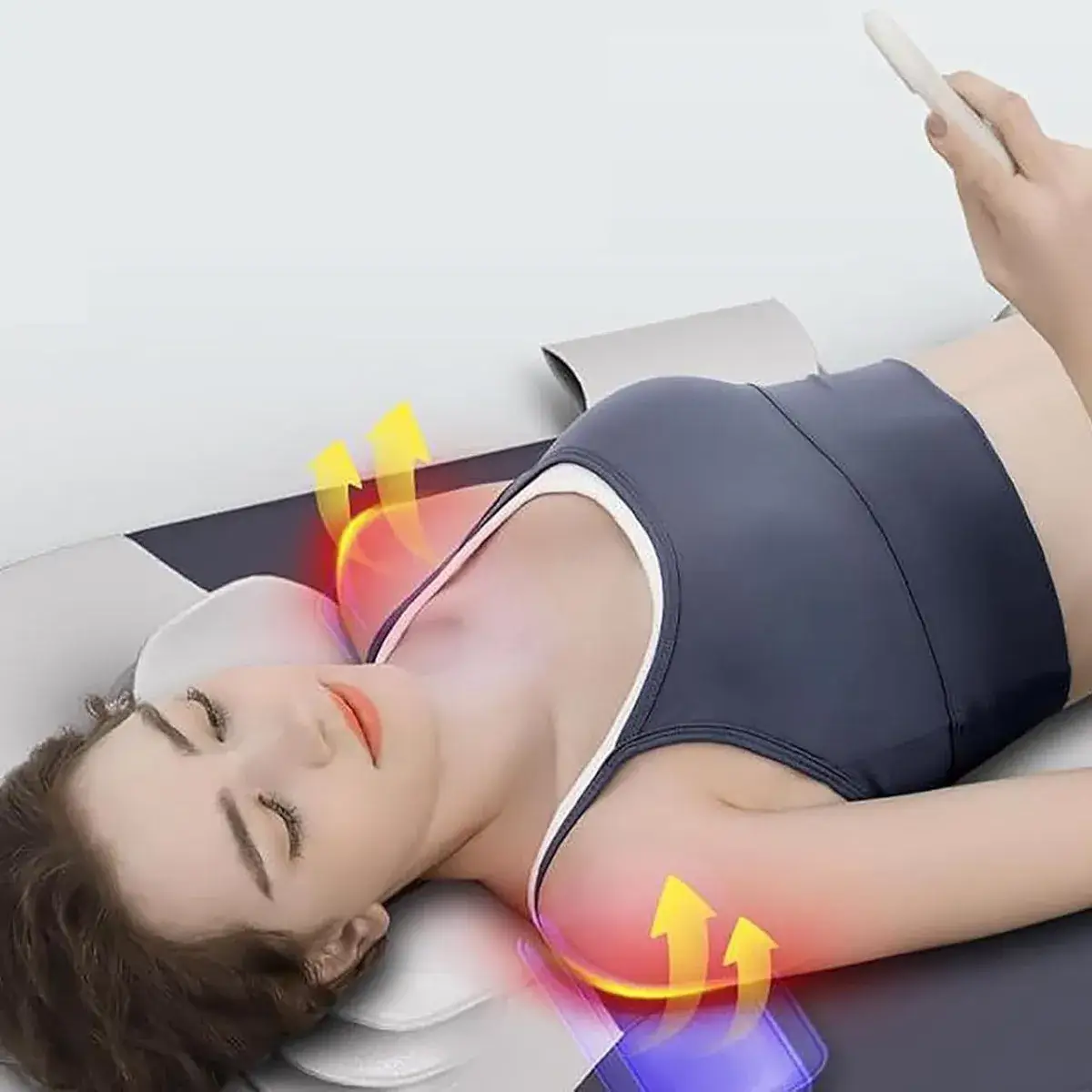 Matelas de massage électrique complet avec compression, vibration et chauffage pour relaxation optimale – Image 4