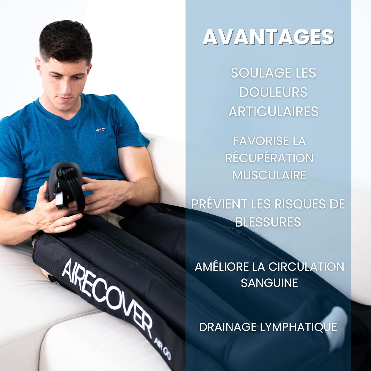 Bottes pressothérapie avec compression d’air 360° pour un soulagement et une récupération rapide. – Image 2