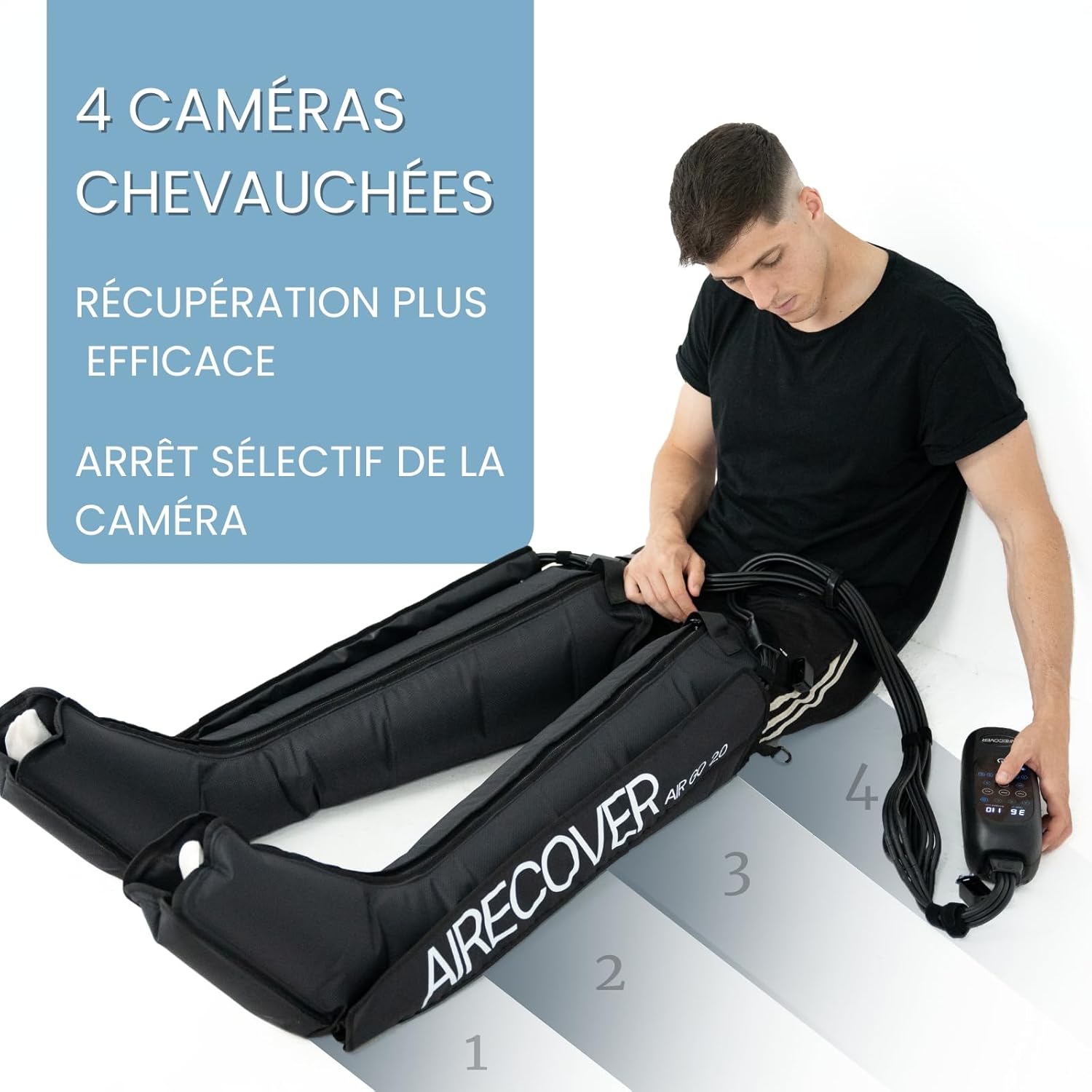 Bottes pressothérapie avec compression d’air 360° pour un soulagement et une récupération rapide. – Image 4