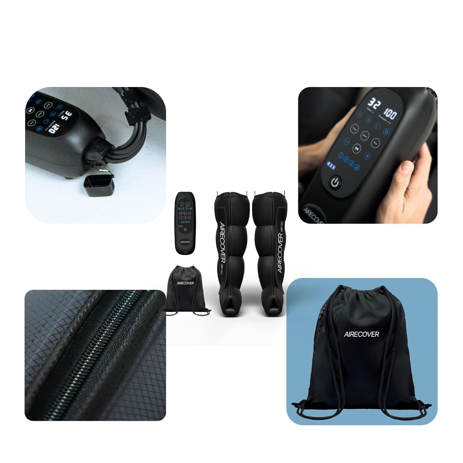 Bottes pressothérapie avec compression d’air 360° pour un soulagement et une récupération rapide. – Image 7