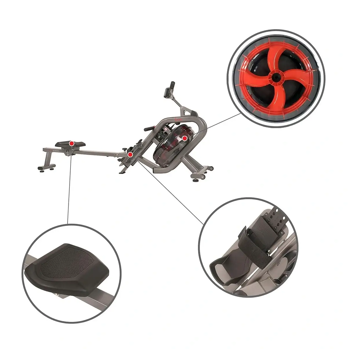 Dual-Resistance Water Rower – A Complete and Comfortable Workout. – Image 4