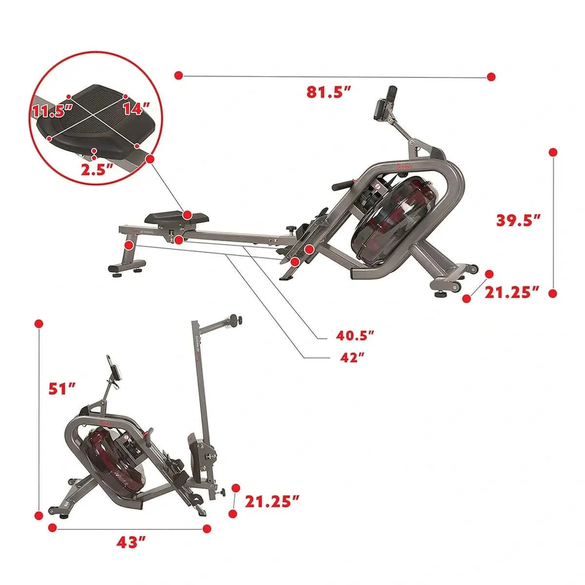 Dual-Resistance Water Rower – A Complete and Comfortable Workout. – Image 7