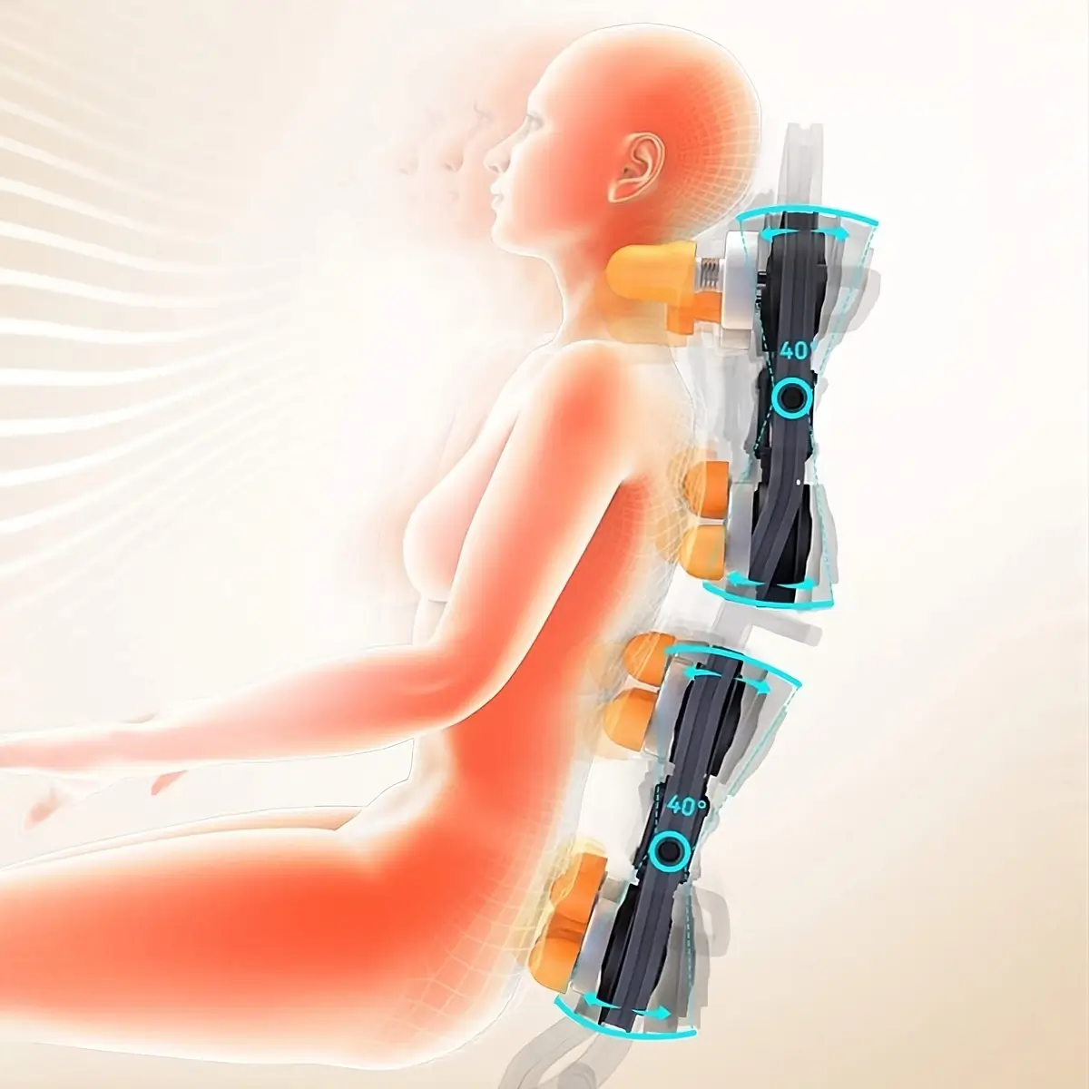 Fauteuil massant 3D Shiatsu Zéro Gravité – Détente complète et confort ultime – Image 6